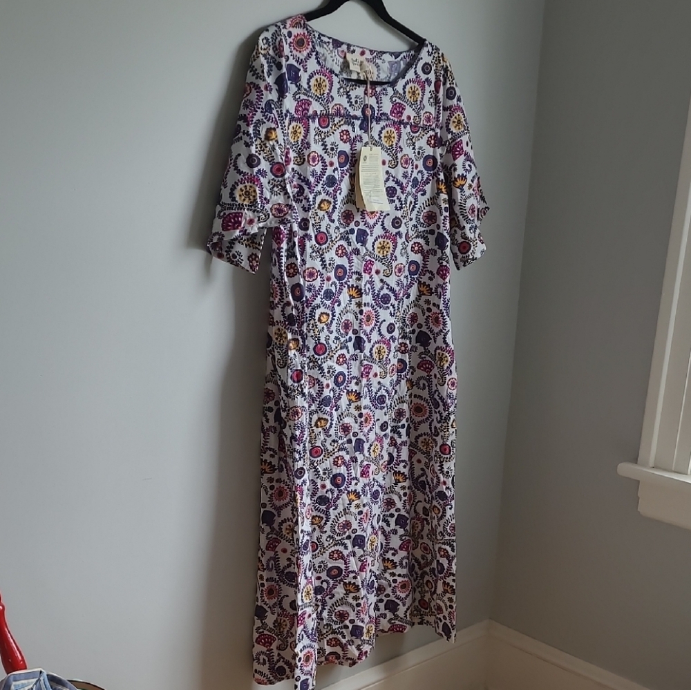 Mata Traders Multicolor Floral Midi Dress